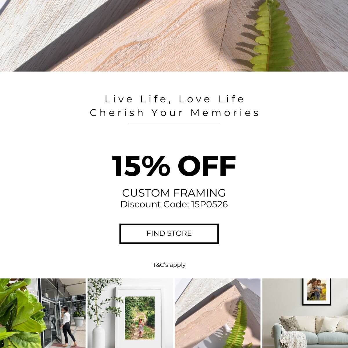 Spend 15% off all framing EOFY sale now on!
