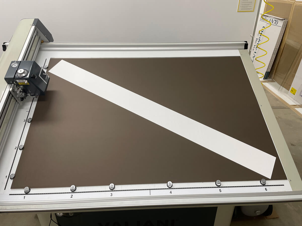 Diagonal mat cutter Huge matboard cut diagonally
