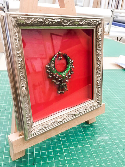 Framed travel souvenir Travel souvenir framing