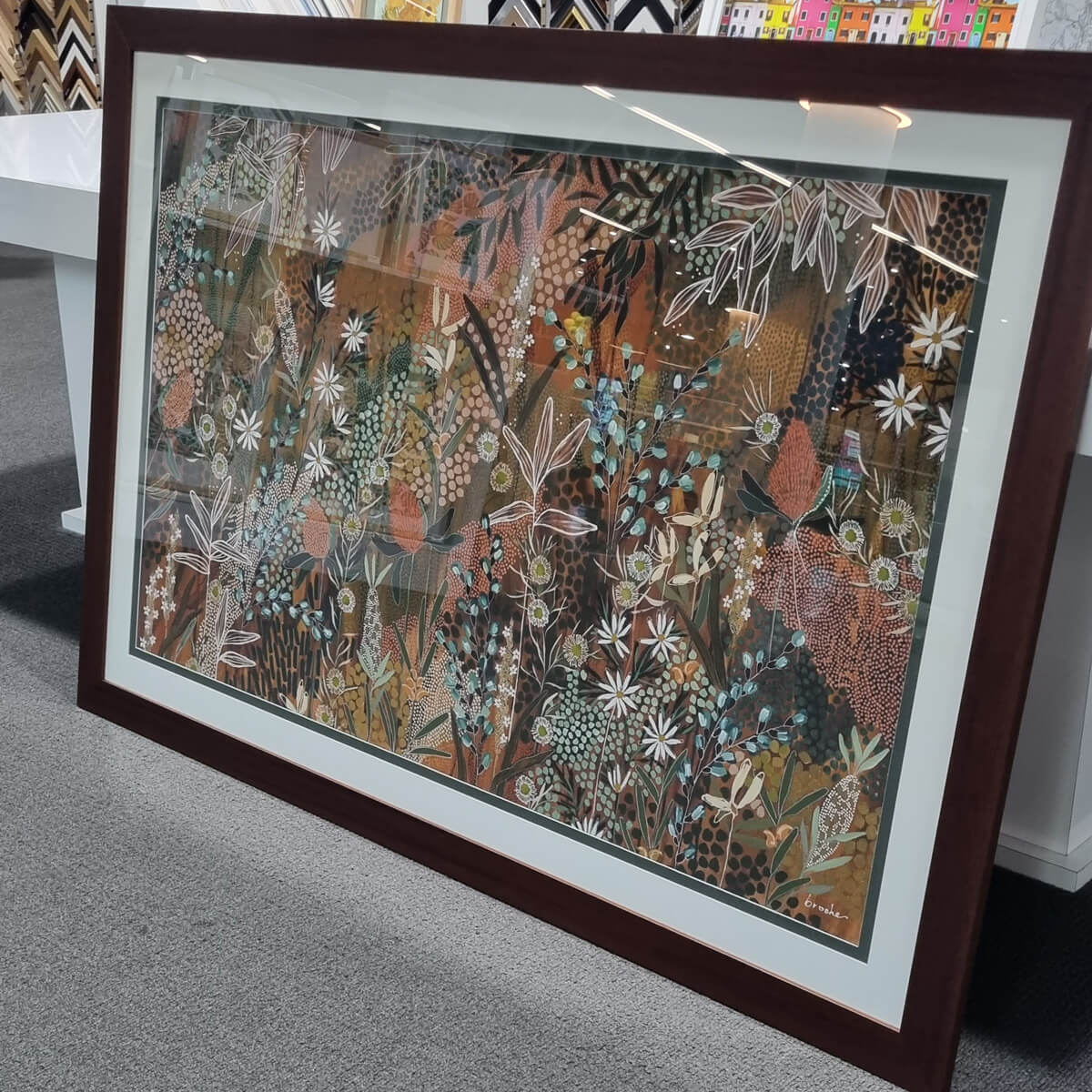 Larapinta Trail framed art print by Steph Brooke Frame art print by Steph Brooke