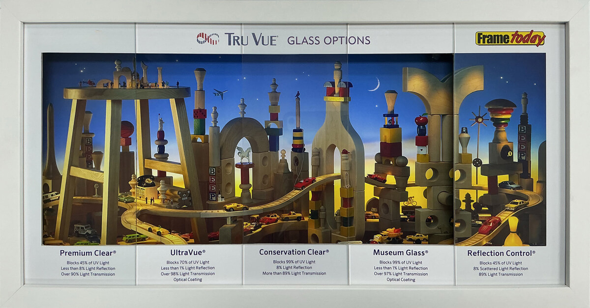 Tru- Vue glass options Framers glass options from Tru Vue Glass